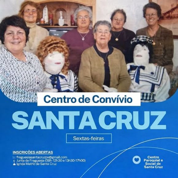 INSCRI&Ccedil;&Otilde;ES ABERTAS - CENTRO DE CONVIVIO DE SANTA CRUZ