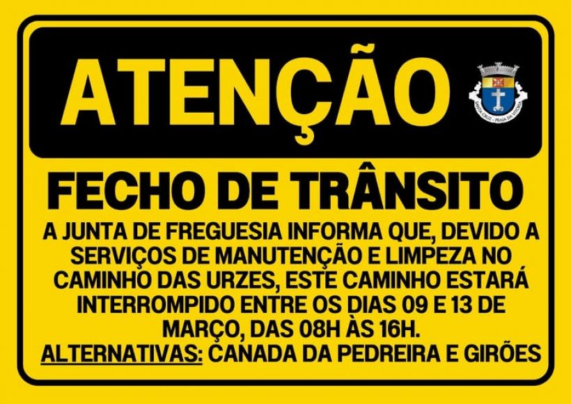 ATEN&Ccedil;&Atilde;O - FECHO DE TR&Acirc;NSITO