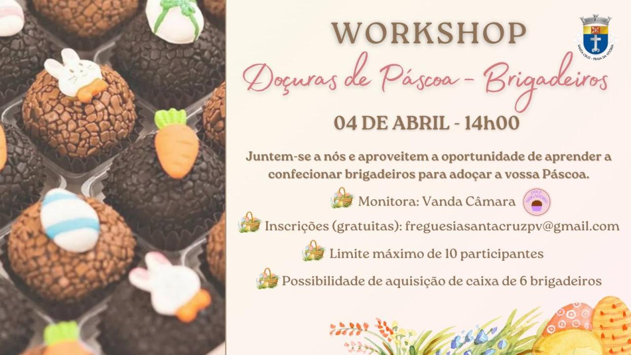 WORKSHOP - Do&ccedil;uras de P&aacute;scoa - Brigadeiros